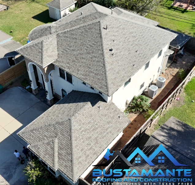 Row of homes with new roof shingles