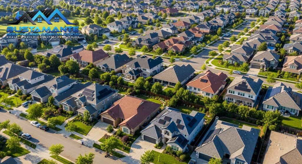 Attractive suburban neighborhood